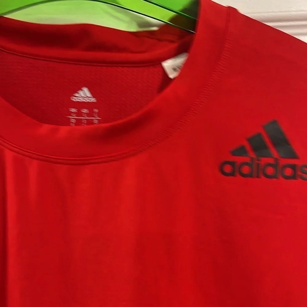 Red adidas sport shirt